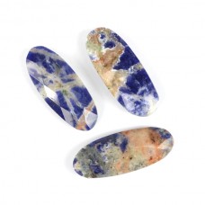 Sodalite 25x10mm oval briolette gemstone 8.0 cts